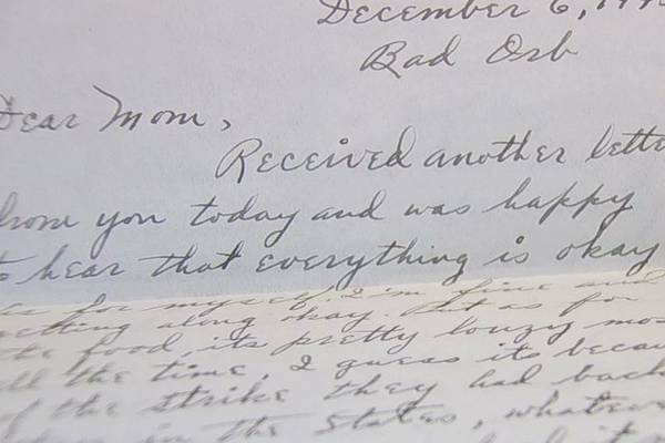 WWII sergeant’s letter from Germany delivered 75 years later
