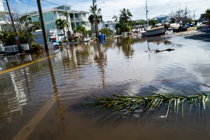 Damage left behind after Hurricane Milton