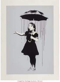 Banksy Nola (Grey Rain)