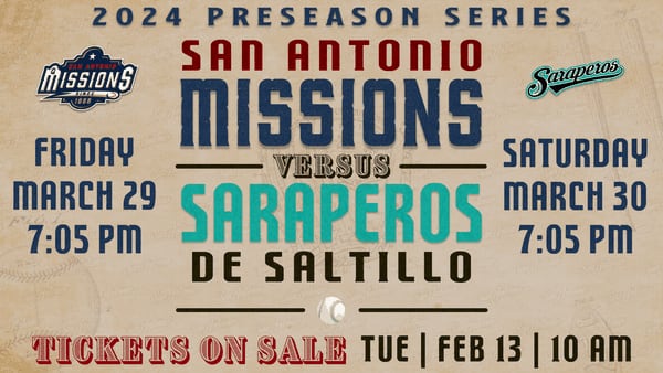 Missions to Host Two Exhibition Games Against Saltillo